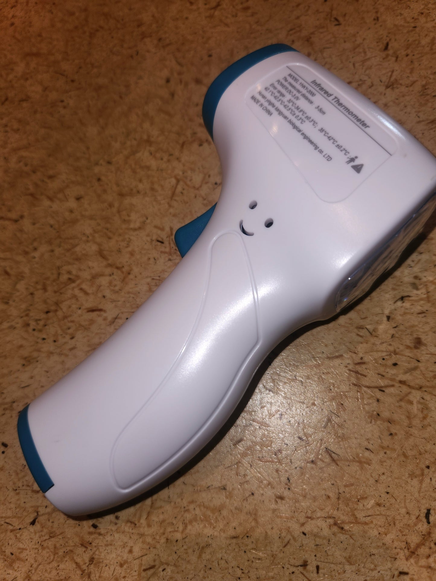 Infrared thermometer to check temperature.