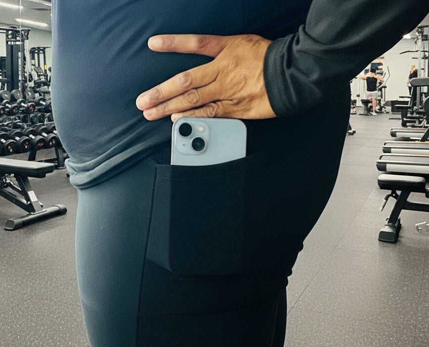 Slim Fit Thermal Leggings w/ Pockets